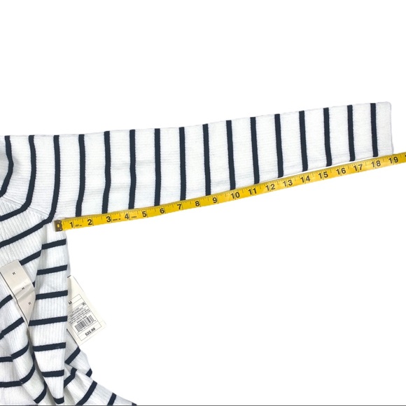 A New Day Cream Striped Long Sleeve Sweater Medium - Picture 2 of 11